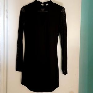 Black mini dress